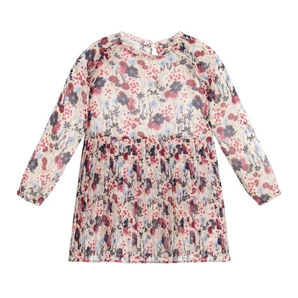 MAYORAL IVORY FLORAL CHIFFON DRESS - Picture 1 of 9